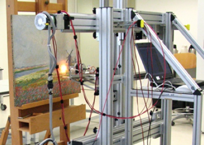 Scanning multispectral VIS-NIR reflectography