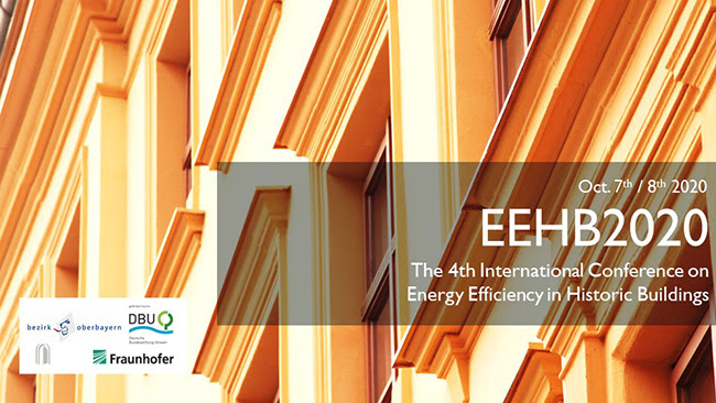 Call for abstracts: The 4th International Conference on Energy Efficiency in Historic Buildings – October 2020 – Benediktbeuern, Germany