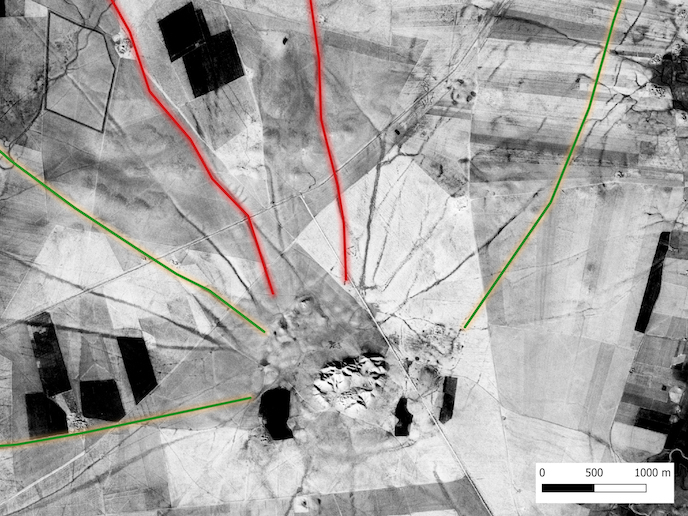GeoMOP: Revealing Bronze Age traffic along roads in Upper Mesopotamia – Satellite imagery and modelling to observe landscape changes