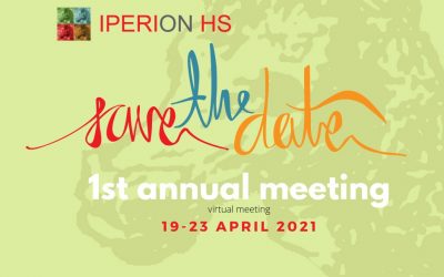 Save the date – Iperion HS 1st annual virtual meeting – April 19-23, 2021