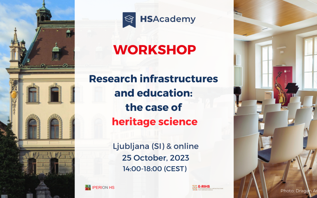 Workshop “Research infrastructures and education: the case of heritage science” on October 25, 2023