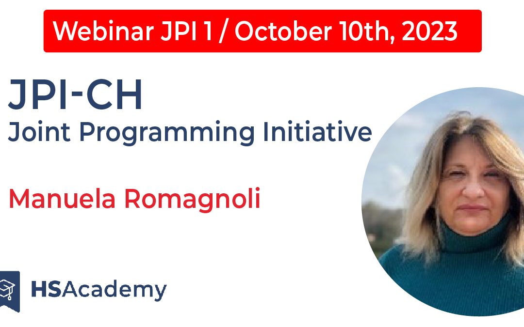 E-RIHS Heritage Science Academy Series of Webinars highlighting JPI CH-Funded Projects: 1st meeting on October 10th, 2023
